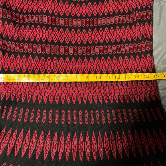 Danny and Nicole red & black dress rayon & polyester comfy size large - Picture 6 of 9